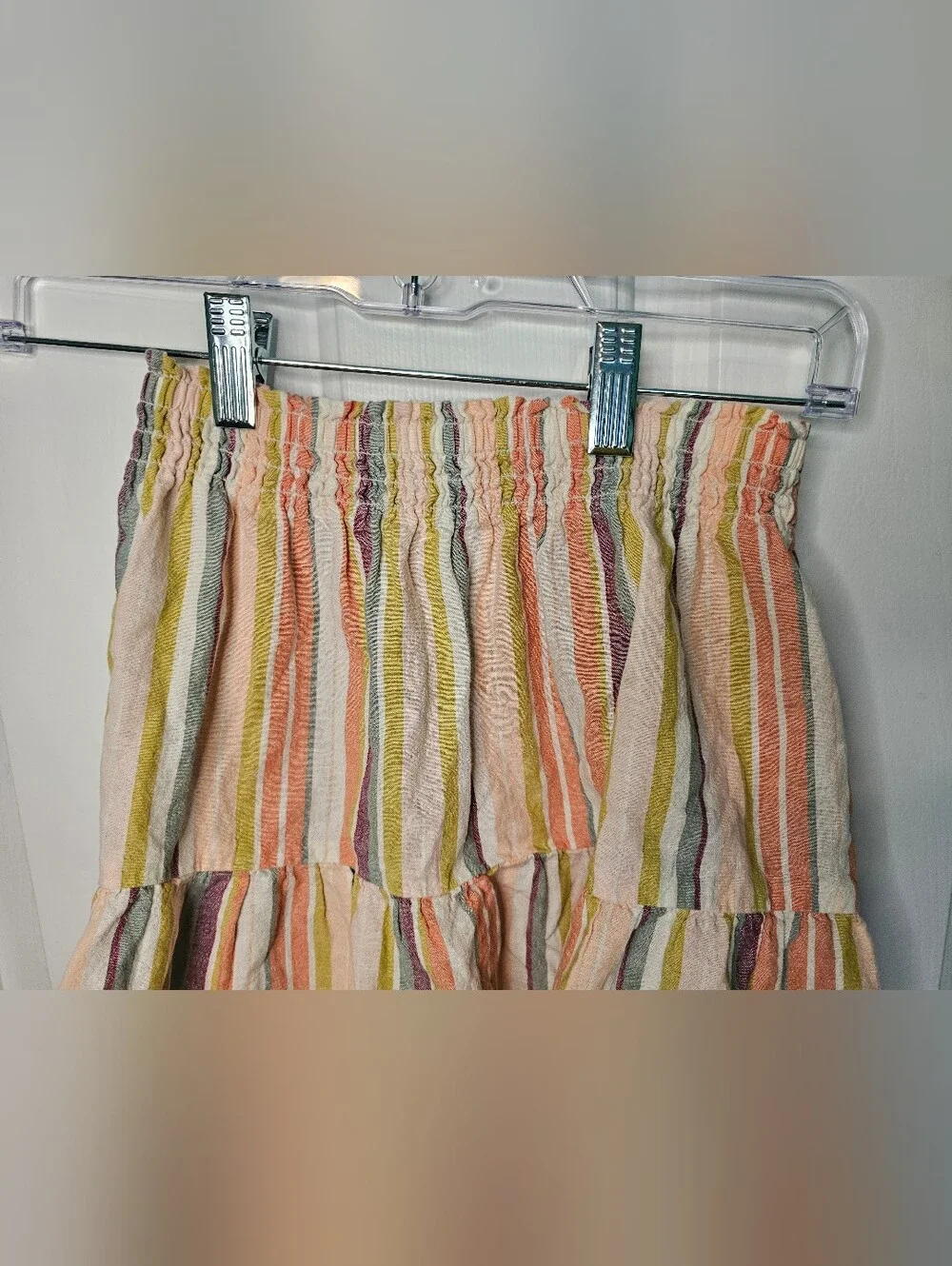 Carter's Multicolor Striped Tiered Mini Skirt Girls Size 10
